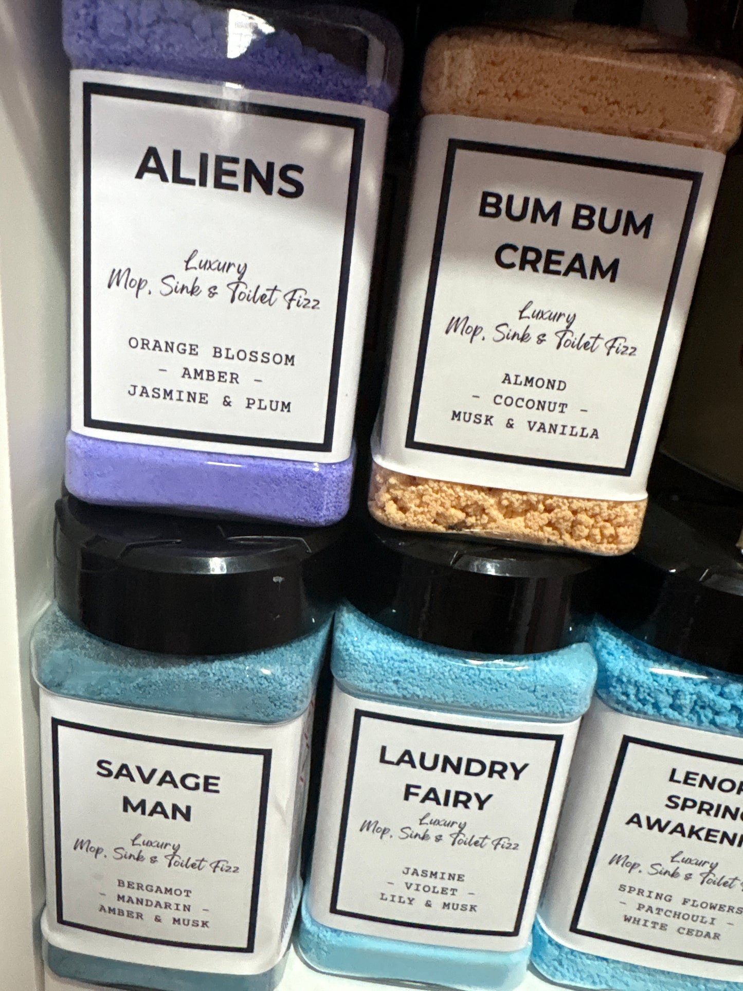 Mop, Sink & Toilet Fizz shakers